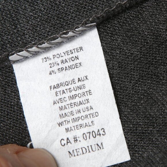 Olivia Rae Long Duster Sweater Cadigan Grey Open Side Slits Stretch Casual - Picture 7 of 7